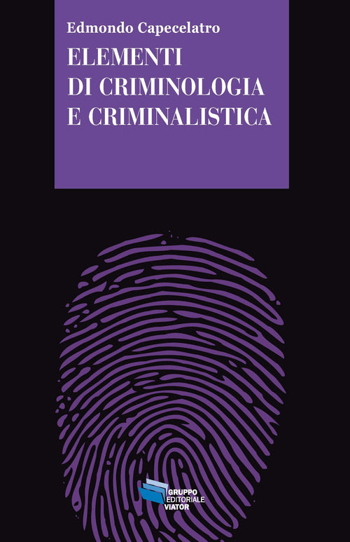 Cover of Elementi di criminologia e criminalistica