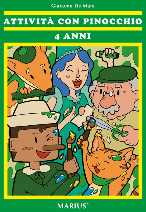 Cover of Attività con Pinocchio 4 anni