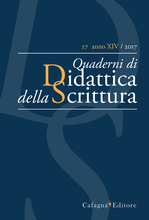 Cover of QdS. Quaderni di didattica della scrittura