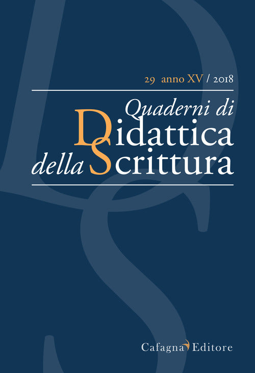 Cover of QdS. Quaderni di didattica della scrittura