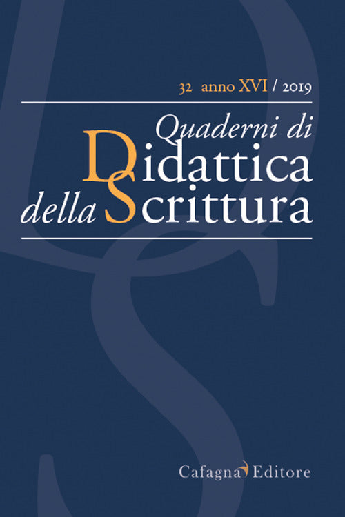 Cover of QdS. Quaderni di didattica della scrittura