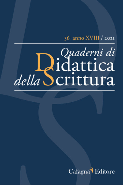 Cover of QdS. Quaderni di didattica della scrittura