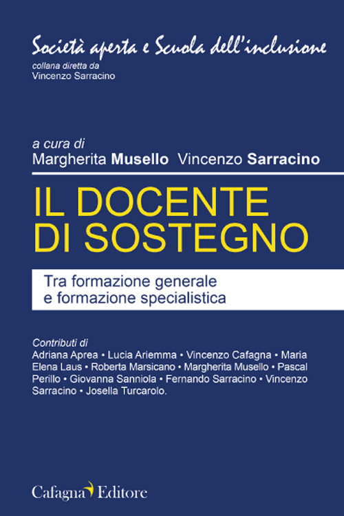 Cover of docente di sostegno. Tra formazione generale e formazione specialistica