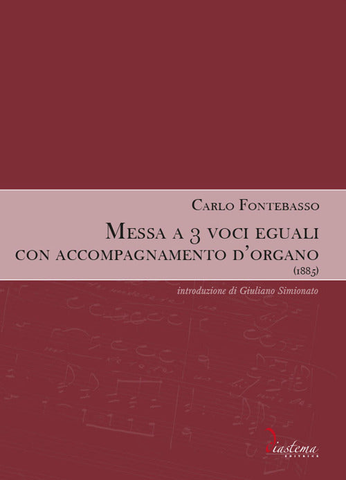 Cover of Messa a 3 voci eguali con accompagnamento d'organo