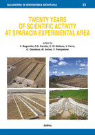 Cover of Twenty yeras of scientific activity at Sparacia experimental area