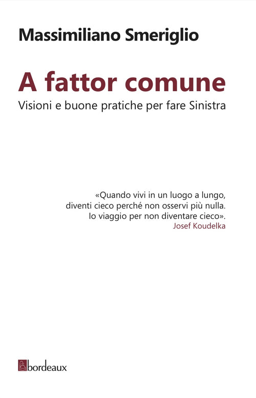 Cover of A fattor comune. Visioni e buone pratiche per fare sinistra