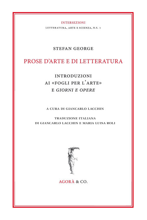 Cover of Prose d'arte e di letteratura. Introduzioni ai «Fogli per l'arte» e Giorni e Opere