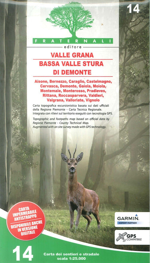 Cover of Carta n. 14. Bassa valle Stura di Demonte, val Grana