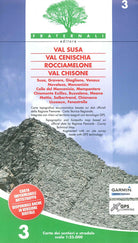 Cover of Carta n. 3. Val Susa, val Cenischia, Rocciamelone, val Chisone. Carta dei sentieri e stradale 1:25.000