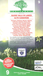 Cover of Carta n. 9. Basse valli di Lanzo, alto Canavese, La Mandria, val Ceronda e Casternone
