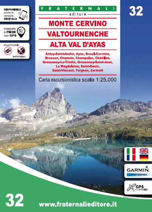 Cover of Carta n. 32. Monte Cervino, Val Tournenche, Alta Val d'Ayas