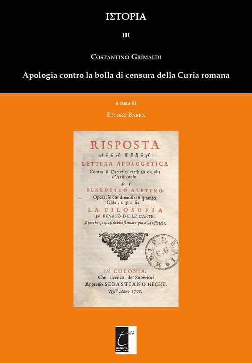 Cover of Apologia contro la bolla di censura della Curia romana