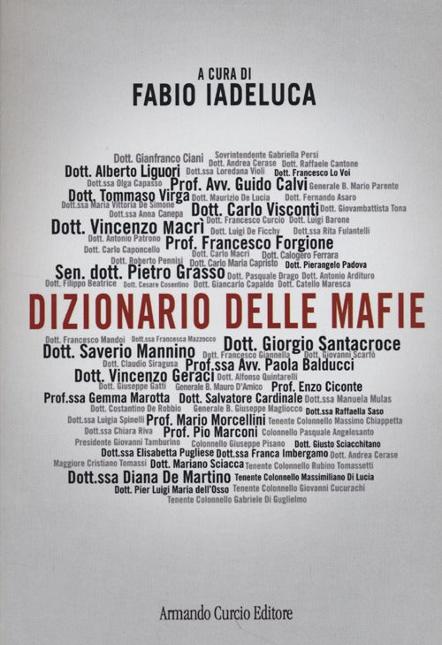 Cover of Dizionario delle mafie