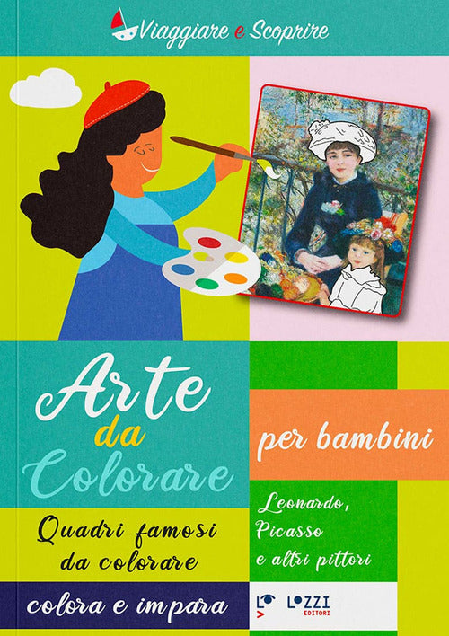 Cover of Arte da colorare. Quadri famosi da colore. Colora e impara