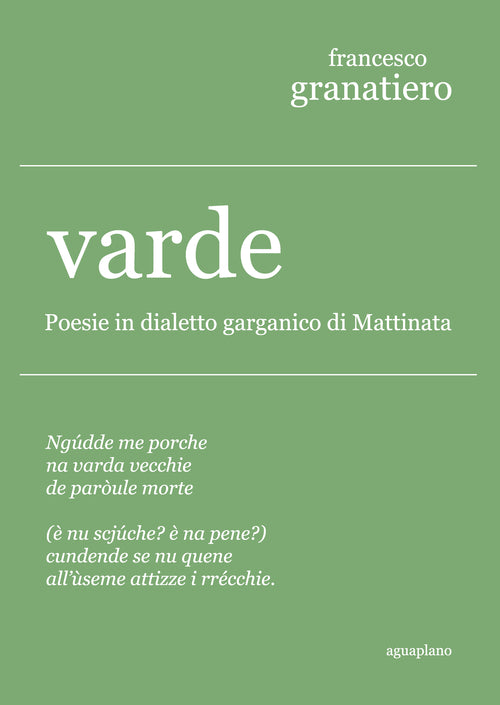 Cover of Varde. Poesie in dialetto garganico di Mattinata