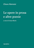 Cover of opere in prosa e altre poesie