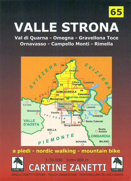Cover of Valle Strona 1:30.000