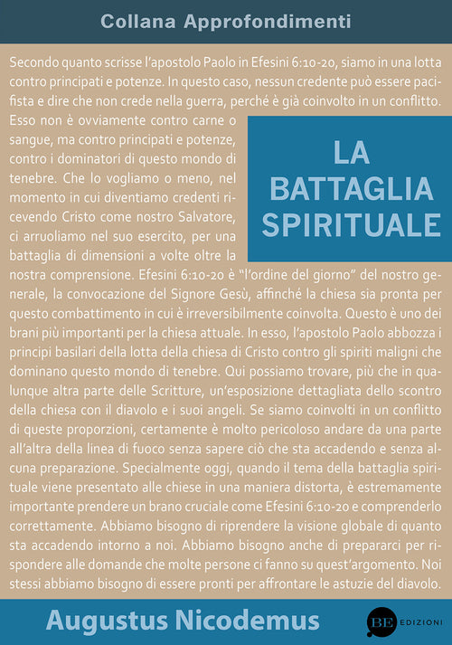 Cover of battaglia spirituale