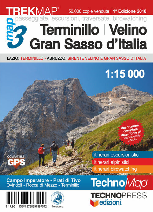 Cover of Terminillo, Velino, Gran Sasso, 3Map