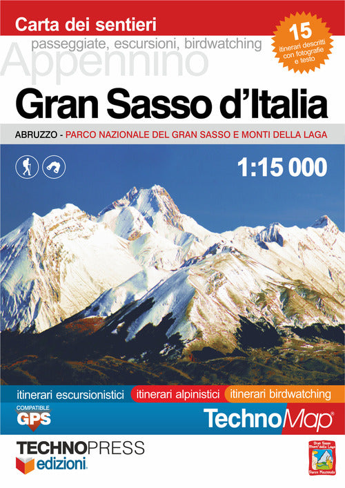 Cover of Gran Sasso d'Italia. Carta dei sentieri
