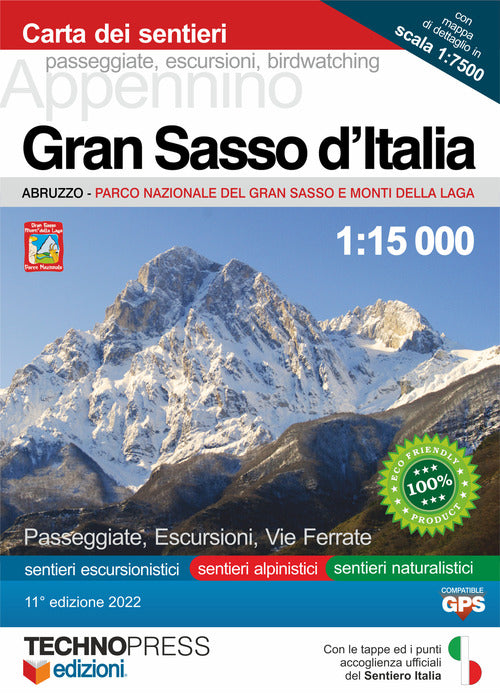 Cover of Gran Sasso d'Italia. Carta dei sentieri 1:15.000