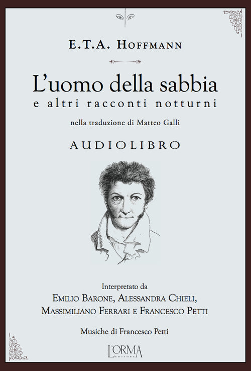 Cover of uomo della sabbia e altri racconti notturni. Audiolibro. CD Audio