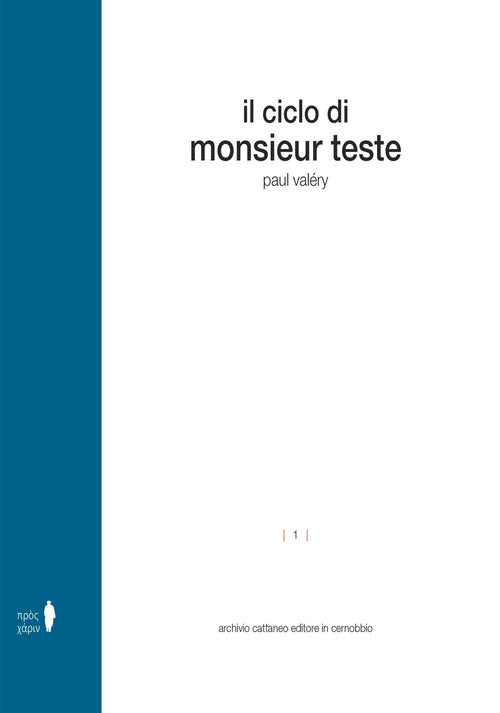 Cover of ciclo di Monsieur Teste