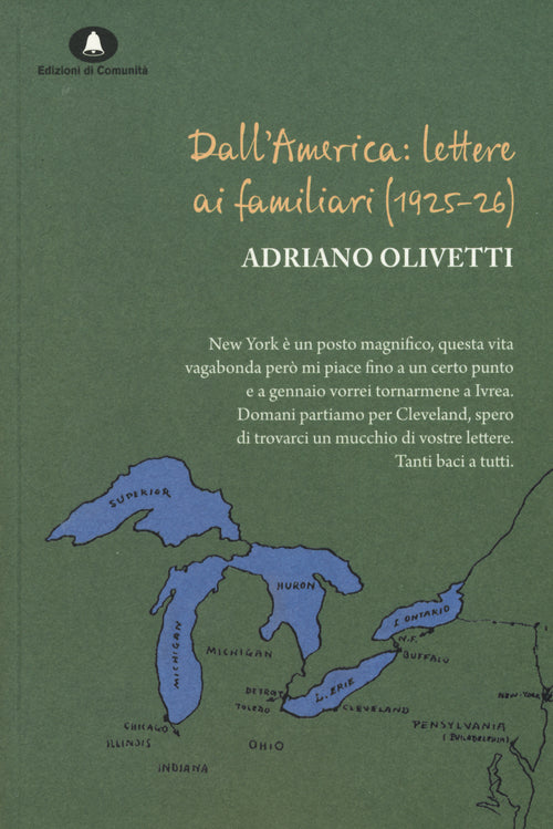 Cover of Dall'America: lettere ai familiari (1925-26)