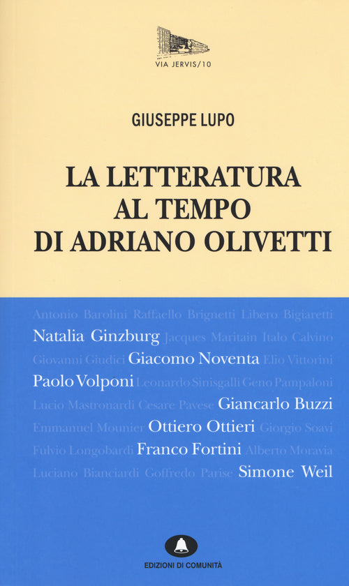 Cover of letteratura al tempo di Adriano Olivetti