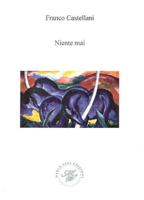 Cover of Niente mai. Raccolta poetica