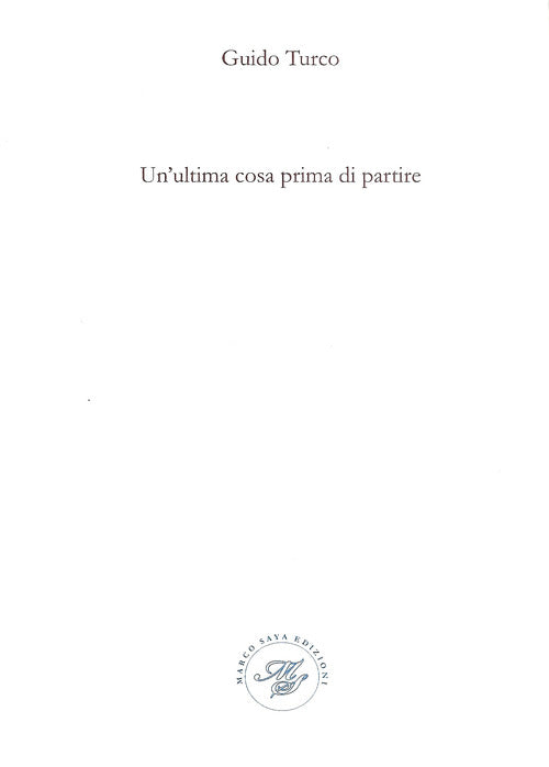 Cover of ultima cosa prima di partire