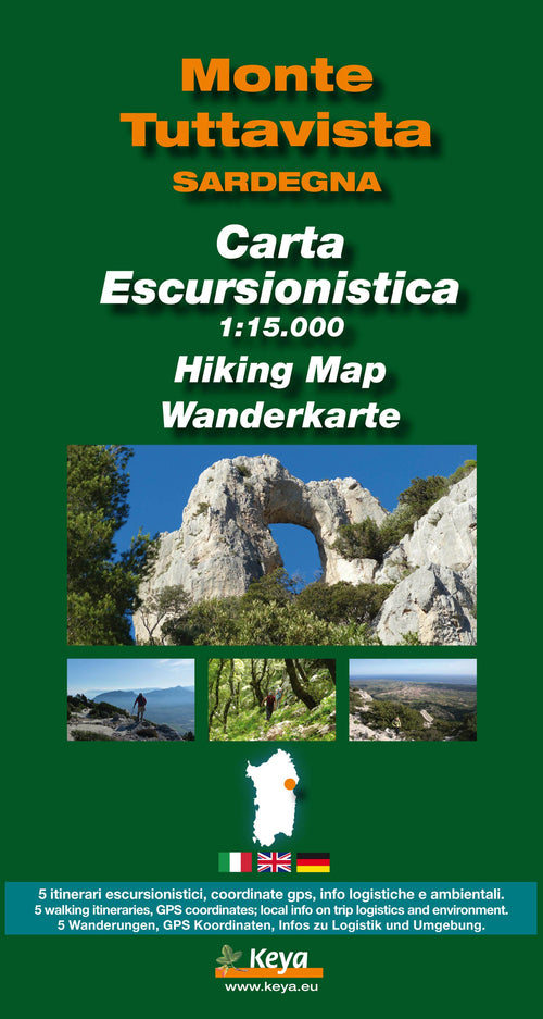 Cover of Cartina escursionistica Monte Tuttavista 1:15000