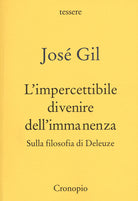 Cover of impercettibile divenire dell'immanenza. Sulla filosofia di Deleuze