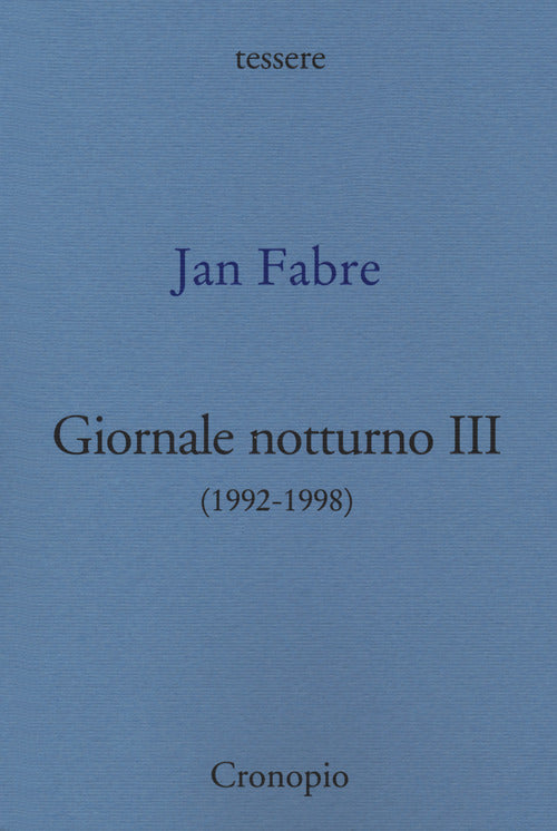 Cover of Giornale notturno (1992-1998)