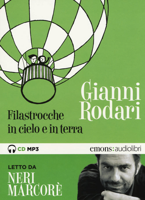 Cover of Filastrocche in cielo e in terra letto da Neri Marcorè. Audiolibro. CD Audio formato MP3