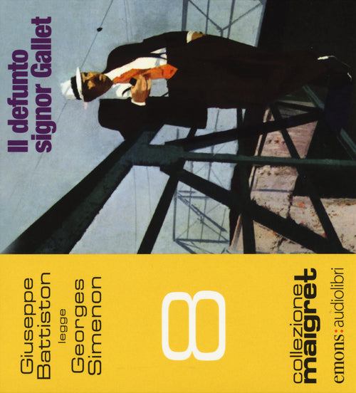 Cover of defunto signor Gallet letto da Giuseppe Battiston. Audiolibro. CD Audio formato MP3