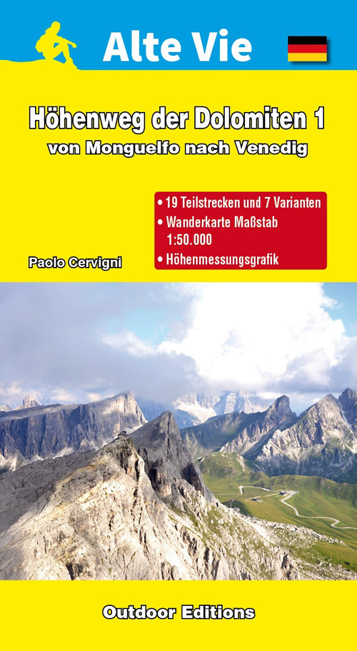Cover of Hohenweg der Dolomiten 1. Von Monguelfo nach Venedig