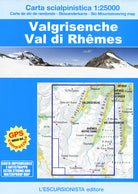 Cover of Valgrisenche, Val di Rhêmes. Carta scialpinistica 1:25.000