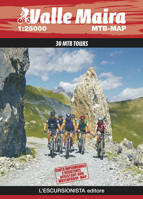 Cover of Valle Maira 1:25000 MTB Mountain Bike. 30 MTB tours