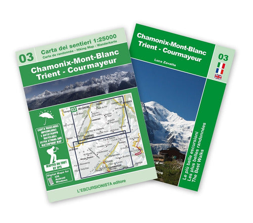 Cover of Chamonix-Mont Blanc Trient-Courmayeur. Con mappa escursionistica 1:25000