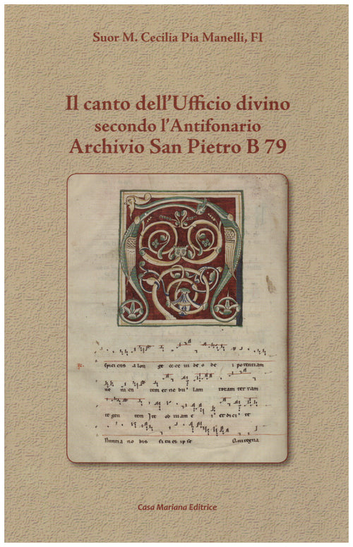 Cover of canto dell'ufficio divino secondo l'Antifonario Archivio San Pietro B 79