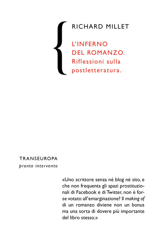 Cover of inferno del romanzo. Riflessioni sulla postletteratura