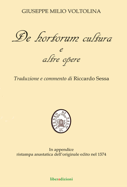 Cover of De hortorum cultura e altre opere