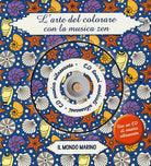 Cover of mondo marino. L'arte del colorare con la musica zen