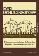 Cover of schulungsbrief. Rivista nazionalsocialista per la formazione ideologica e l'approfondimento culturale