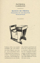 Cover of Banco di prova. Indagine su un delitto scolastico