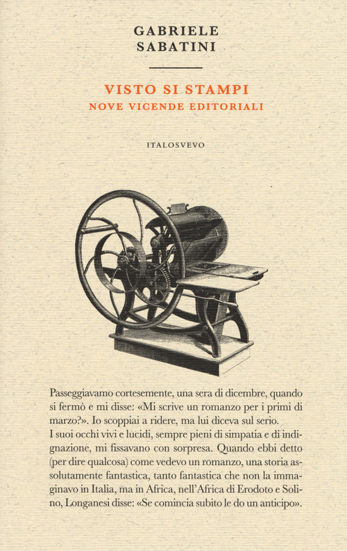 Cover of Visto si stampi. Nove vicende editoriali