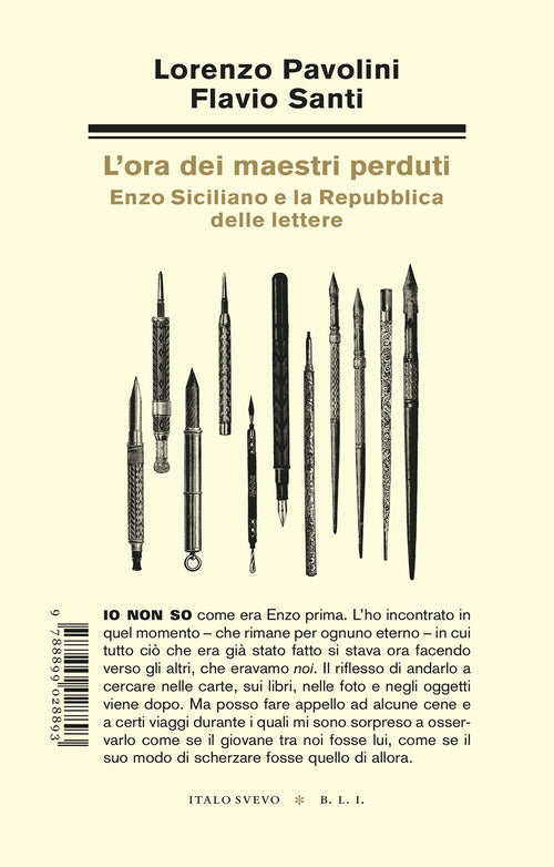 L'ora dei maestri perduti. Enzo Siciliano e la Repubblica delle lettere