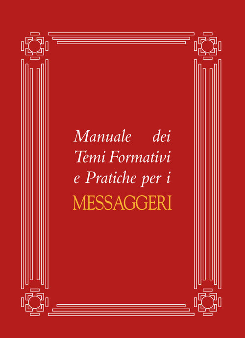 Cover of Manuale dei temi formativi e pratiche per i messaggeri