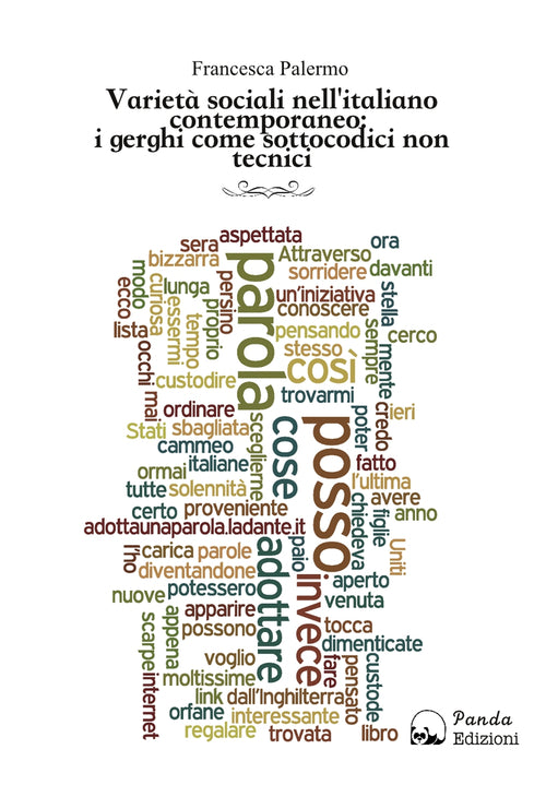 Cover of Varietà sociali nell'italiano contemporaneo. I gerghi come sottocodici non tecnici